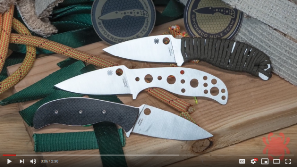 Click here to see a video about the Spyderco Mule Team project on YouTube.